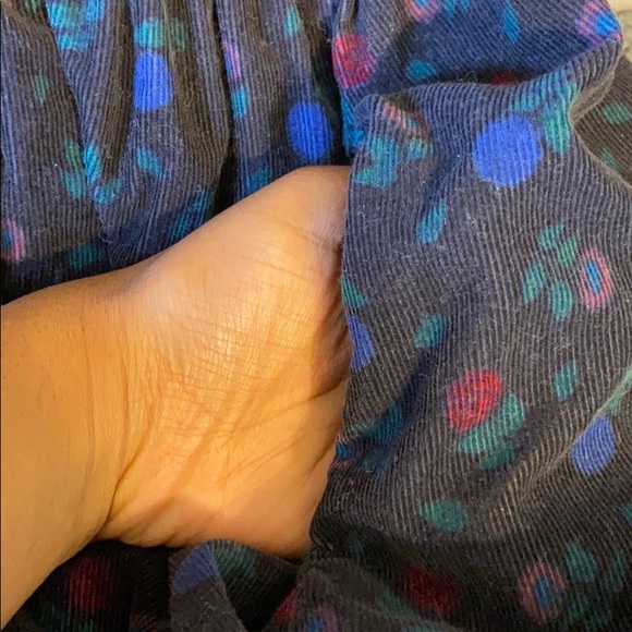 Laura Ashley Floral Corduroy Midi Dress, Size 4 - Picture 14 of 15